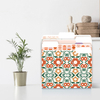 8.8 x 11.5 Inch 1/3 Tab Colored File Folders Letter Size Manilla Folders Floral Decorative Colored File Folders for Documents