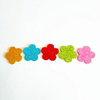 EVA Foam Puffy Die Cut Rainbow Glitter Stickers Sparkle Flower Shaped Decoration