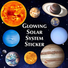 3D Self-Adhesive Glow in The Dark Nine Planet Solar System Glowing Stickers 