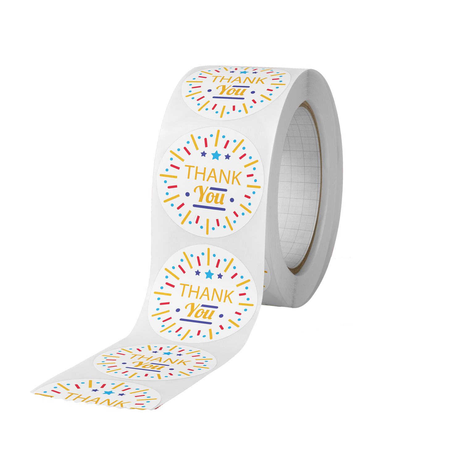 1.5 Inch 500Pcs Label Thank You Stickers Waterproof for Small Business