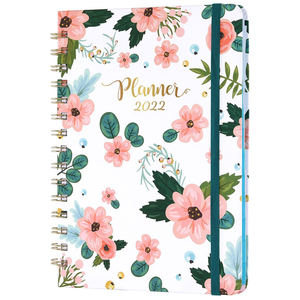 2022 Weekly Monthly Planner Flexible Hardcover Notebook
