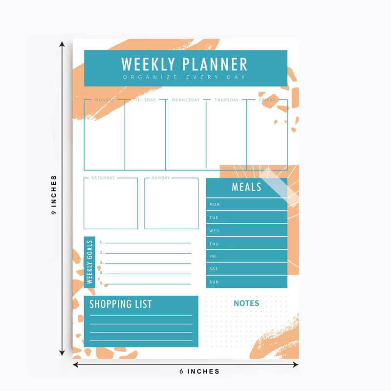 To Do List Note Pads Custom Daily Planner Tear Off Pad Schedule NotePad