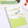 Plastic Cover Removable O-Ring Recipe Journal Book Recipe Cookbook Notebook to Write Your Own Recipes