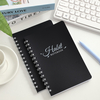 Black A5 Habit Notebook with PVC Cover Undated Daily, Weekly, Monthly Planner for Effective Goal Setting and Achievement