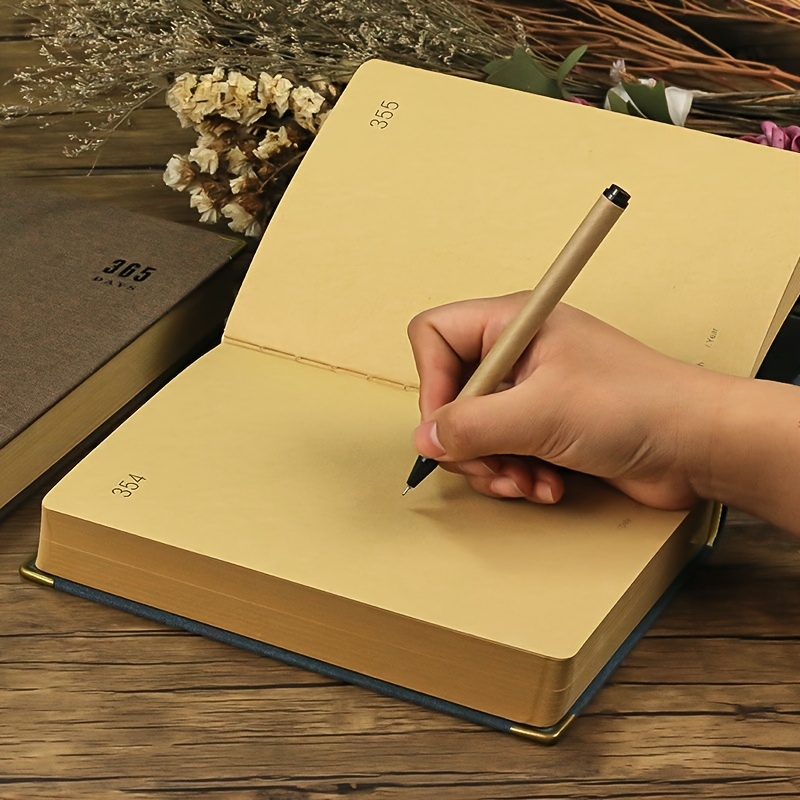 365 Days Annual Plan Notebook with Cloth Cover And Blank Inner Pages for Planning Work, Study, And Recording Daily Life