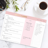2021 Pink Gold 7''*10'' Size Weekly Planner Pad with Tear Off To Do List Custom Notepad Checklist Note Pad 