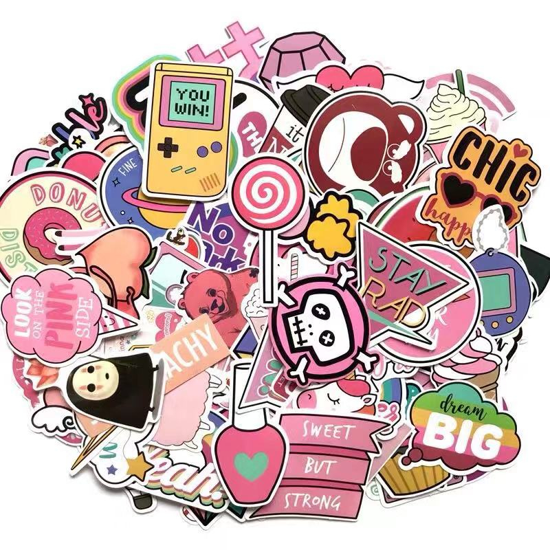 Anime Botton Decal Custom Vinyl Stickers Sheets Die Cut Waterproof Custom Stickers Die Cut 