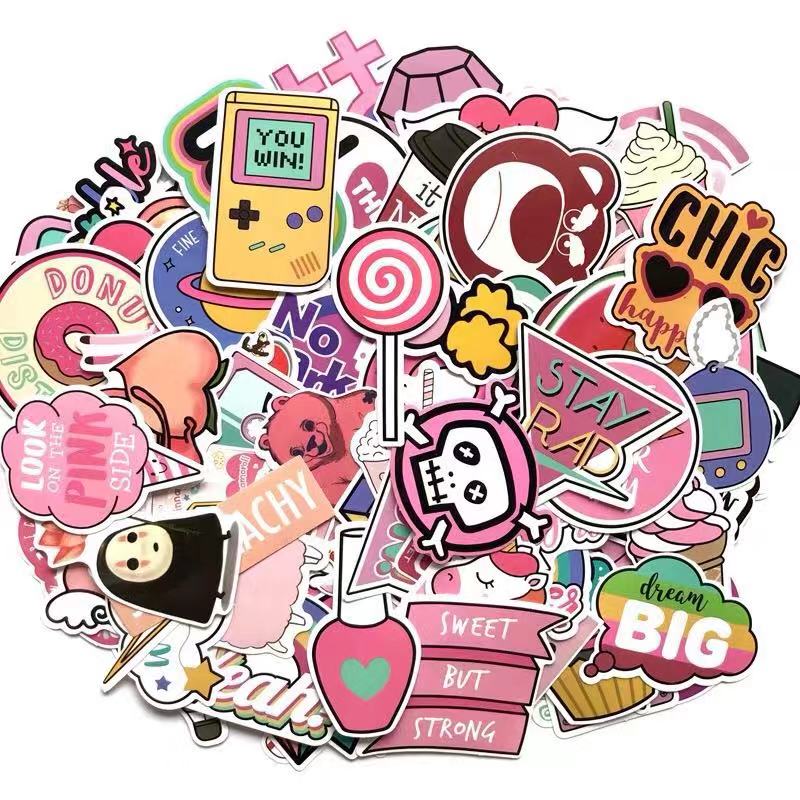 Anime Botton Decal Custom Vinyl Stickers Sheets Die Cut Waterproof Custom Stickers Die Cut 