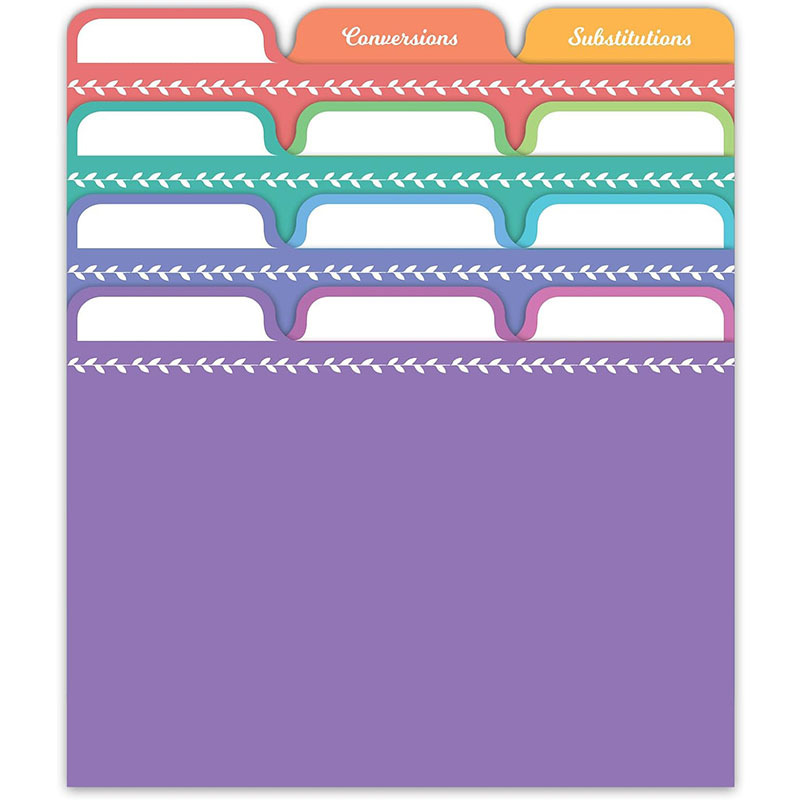 24 Recipe Card Dividers 4 X 6 Inches Index Card Dividers with Floral Pattern 1/3 Cut Tabbed Note Cards Helps Organize Recipe Box