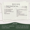 Double Sided Recipe Card Paper Kraft Paper Blank Note Cards