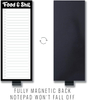 50 Sheets Food & Grocery List Magnetic Notepad Shopping Lists Note Pad Memo for Fridge