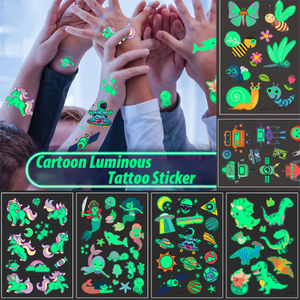 Cartoon Luminous Tattoos Stickers for Child Kids