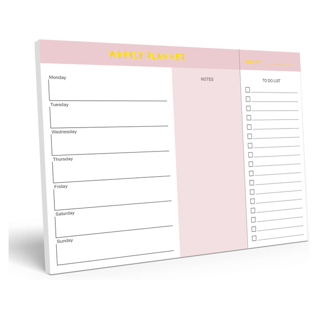 Weekly Planner and Grocery Custom To Do List Magnetic Tear Off Notepad Manufacturers