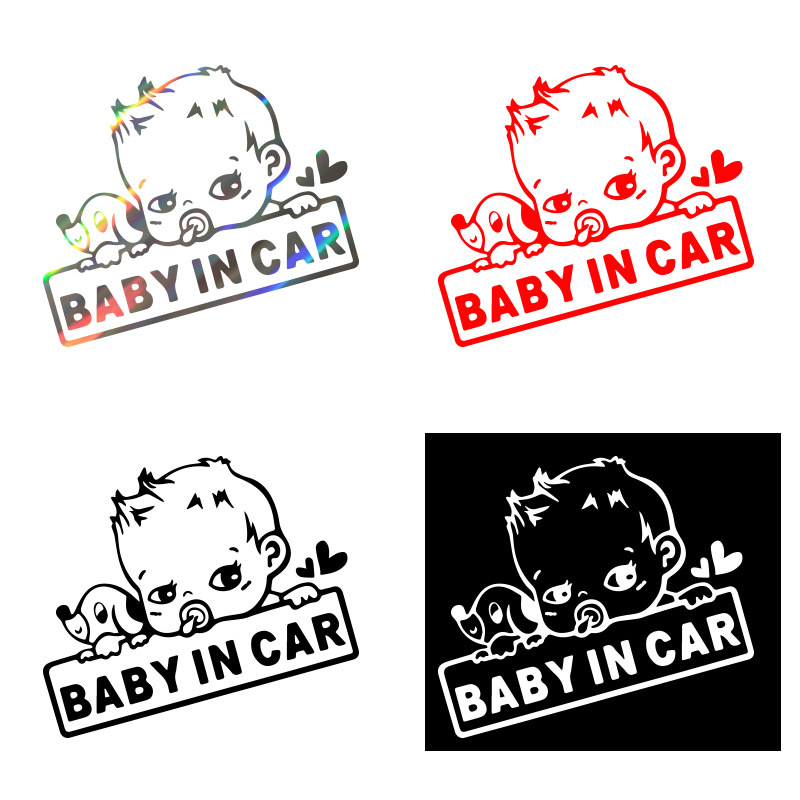 Baby in Car Stickers with Logo Custom