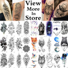 Black Temporary Tattoo Sticker Waterproof Body Arm Sticker