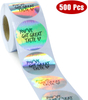 Custom Holographic Thank You Stickers