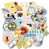Cute Girl Pink Stickers Personalised Scrapbook Stickers for Luggage Laptop Decal Waterproof Decals Kawaii Stationery Sticker