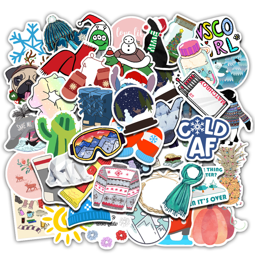 Cute Girl Pink Stickers Personalised Scrapbook Stickers for Luggage Laptop Decal Waterproof Decals Kawaii Stationery Sticker