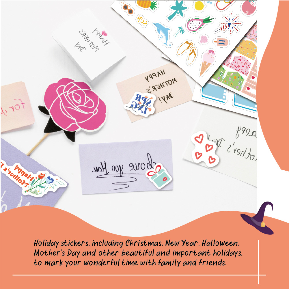 Vintage Seasonal Planner Sticker Sheets, Custom Sticker Pages for Planner