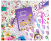 Purple Scrapbook & Diary Kits Journal Kit for Girls Creative Writing Scrapbook Kit with Multiple Accessories