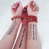 Temporary English Word Black Letters Body Art Tattoo Stickers