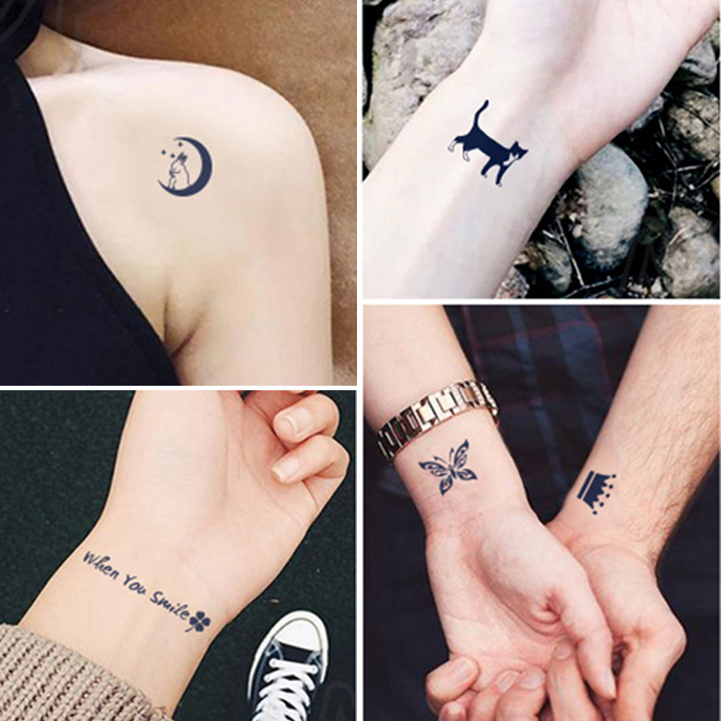 Juice Tattoo Sticker Moon Star Snow Semi Permanent Waterproof Art Tattoo Stickers