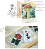 Watercolor Vintage Flower Plant Stickers Decals for Laptop Scrapbooking Journal 
