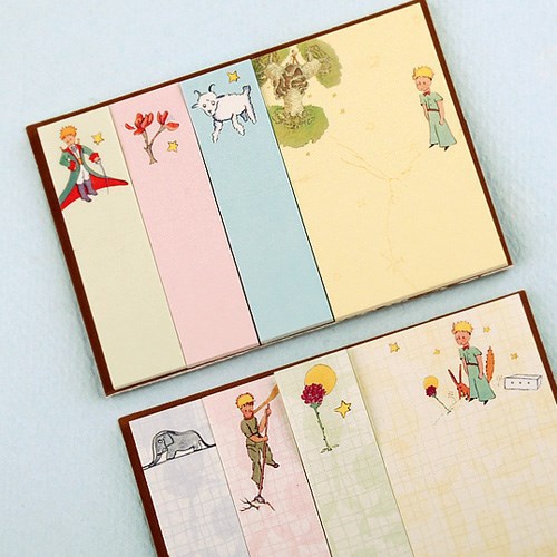 Aesthetic Stationery Cute Little Prince Sticky Memo Pad Notes Kawaii Office Supplies