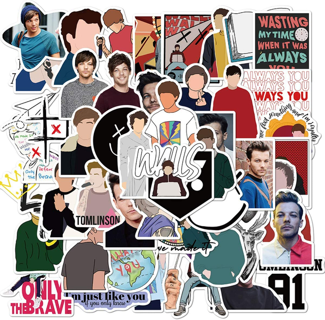 Singer Louis Tomlinson Die Cut Label Sticker Vinyl Waterproof Decal Graffiti Stickers