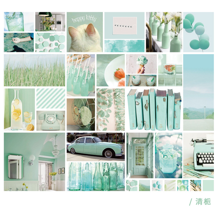 Nordic Style Artsy Collage Stickers Scrapbooking Bullet Journal