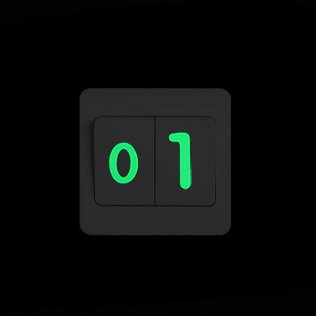 Luminous Sticker Glow in The Dark Number Alphabet Label Wall Sticker for Kids Room
