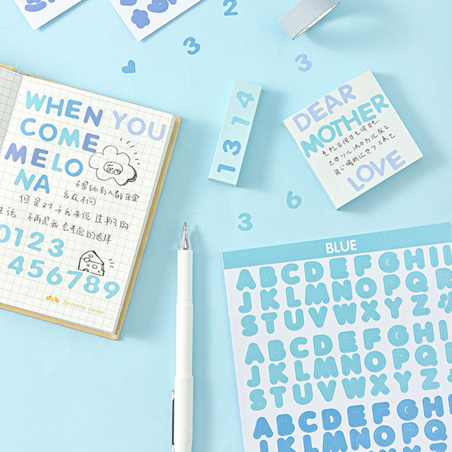 Candy Color Scrapbooking Letter Stickers