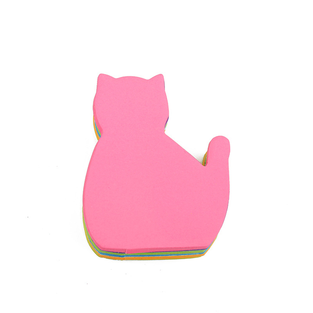 Cute Cat Sticky Notes 8 Bright Colorful Sticky Pad 75 Sheets Pad Self-Sticky Note Pads for School