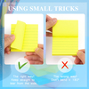 9 Bright Color 3x3 Self-Stick Notes Lined Sticky Notes Paper Memo Pad for Teacher