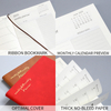 Customised International Sublimation English Unique Diary for 2025 with Soft Leather Cover Weekly & Monthly Planner