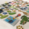 Custom Printing 3d Dome Epoxy Resin Sticker Sheet Kids Cute Animal Plants Fruit Sticker Decoration