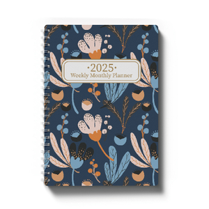 Dated Planner And Calendar Start Sunday Ruled Weekly And Monthly Jan. 2025 - Dec. 2025 Spiral Notebooks