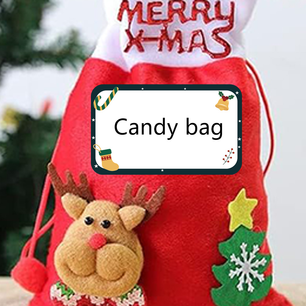 Merry Christmas Direct Thermal Labels Stickers Multi-Purpose Thermal Sticker Labels Printer for Inventory Address Name Gift Tag