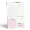 Personalized Pink Daily Planner Notepads To Do List Tear Off Notepad with Daily Checklist