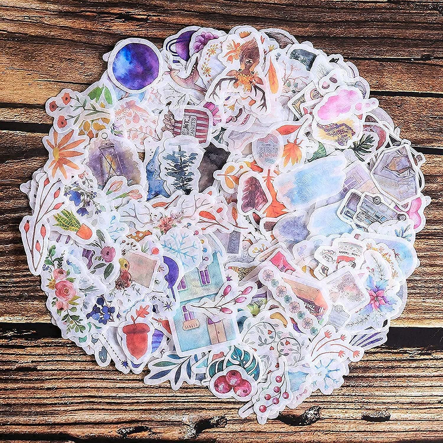 Vintage Scrapbooking Stickers Washi Aesthetic Sticker