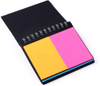 Deluxe Sticky Memo Notes Holder with Index Tab FCustom Spiral Bound 