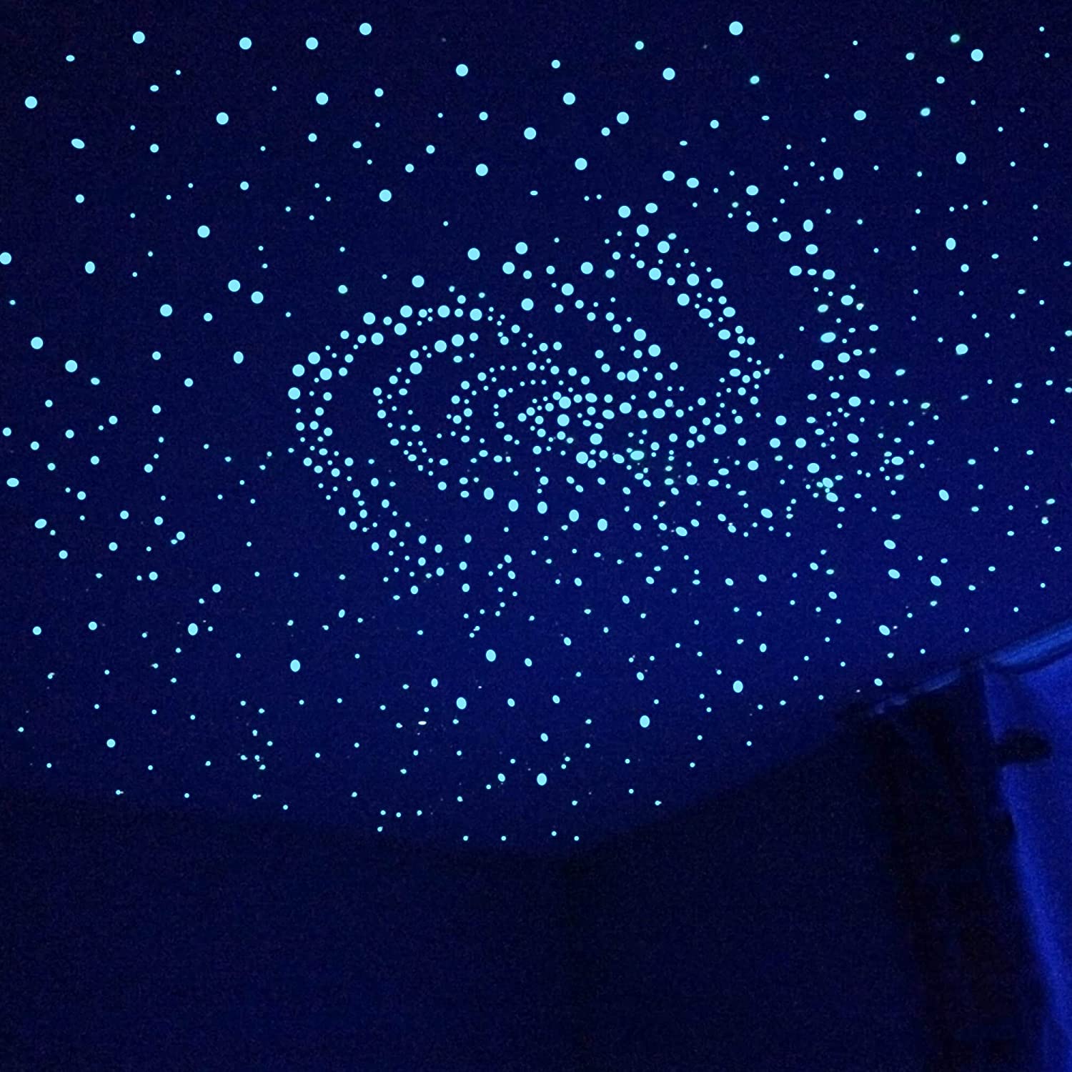 Glow in The Dark Stars with Crescent Moon Luminous Fluorescent Stickers Children's Room