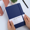 PU Leather Notebook A5 Hardcover Lined Paper Journal with Pen Holder for Daily Work Notes