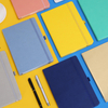 PU Leather Notebook A5 Hardcover Lined Paper Journal with Pen Holder for Daily Work Notes