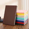 PU Leather Notebook A5 Hardcover Lined Paper Journal with Pen Holder for Daily Work Notes