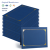 MW-450 Premium Navy Blue Diploma Paper Gold Foil Border Certificate Blanks