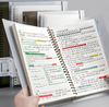 MW-611 Wholesale Loose Leaf Notebook Transparent PP Cover School Office Journal