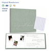 MW-529 Wedding Guest Book Sage Green Linen Cover for Wedding Reception & Events