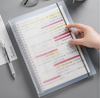 MW-611 Wholesale Loose Leaf Notebook Transparent PP Cover School Office Journal