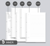 MW-611 Wholesale Loose Leaf Notebook Transparent PP Cover School Office Journal